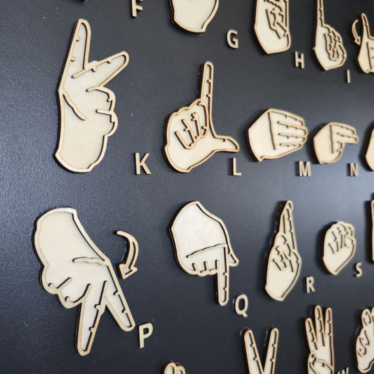 Tableau Dactylogique en Langue des Signes – Décoration Murale – Image 3